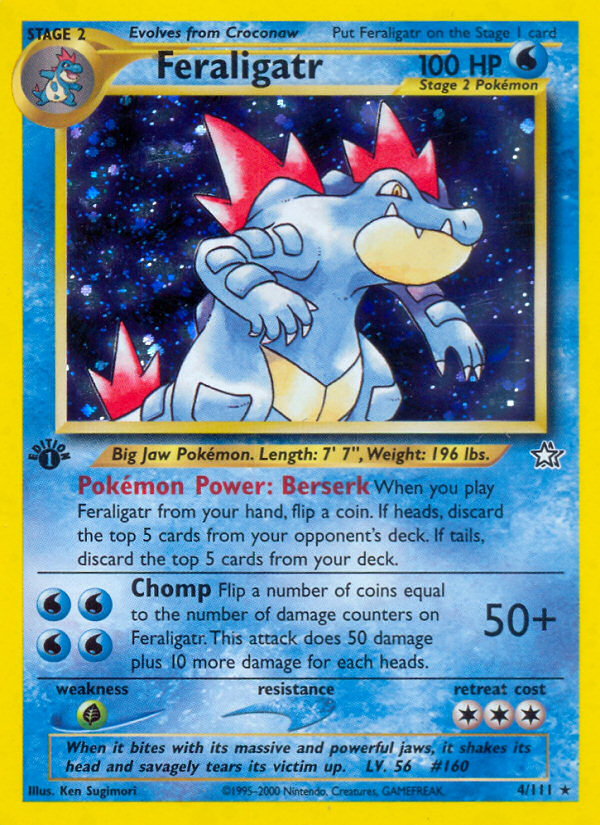 Feraligatr (4/111) [Neo Genesis 1ª Edición]