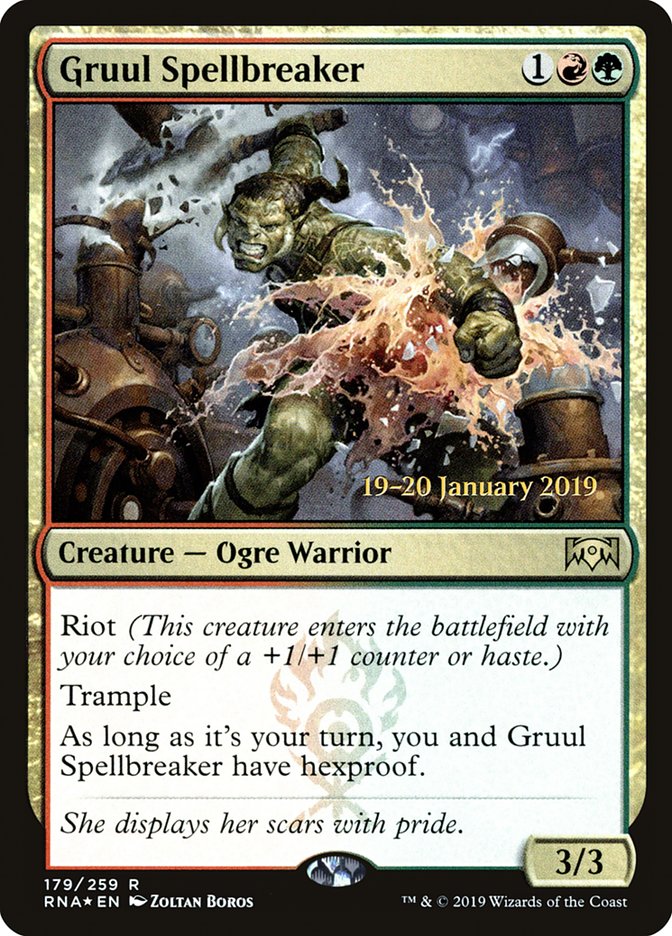 Brise-sort Gruul [Prerelease Promos Ravnica Allegiance]