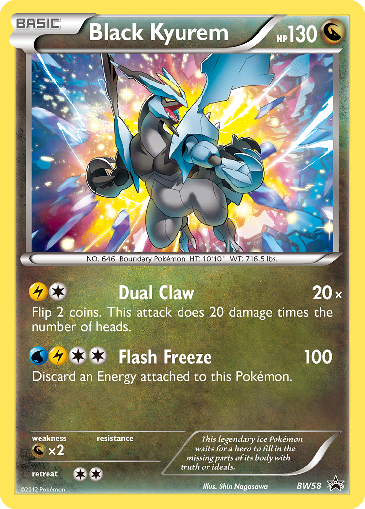 Kyurem Noir (BW58) [Noir & Blanc: Cartes Promo Étoile Noire]
