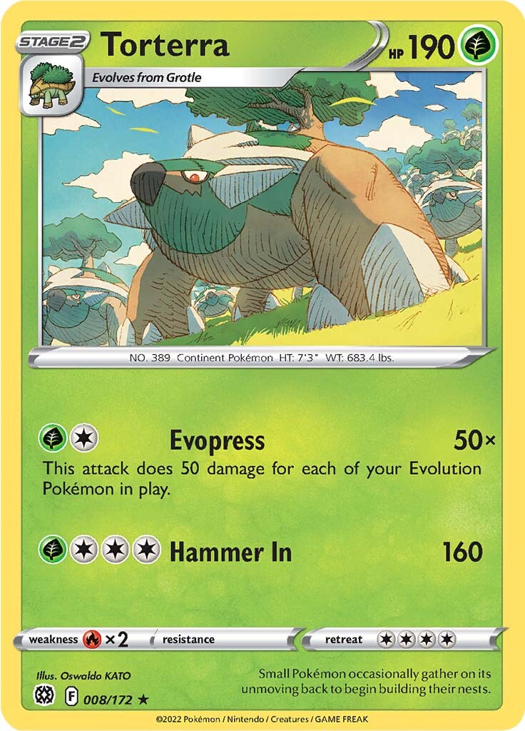 Torterra (008/172) [Épée et Bouclier : Astres Radieux]