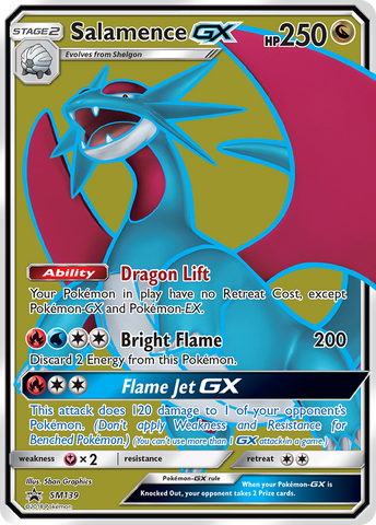 Salamence GX (SM139) [Sol y Luna: Baraja Negra de Promoción]