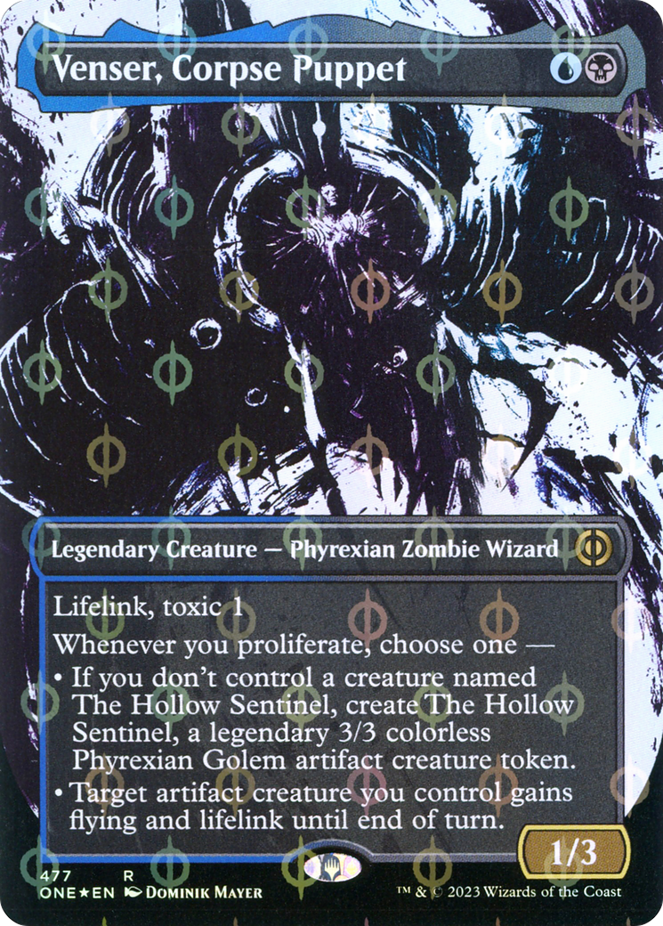 Venser, marionnette cadavre (pas d'ichor sans bordure et feuille complète) [Phyrexia : Tout sera un]