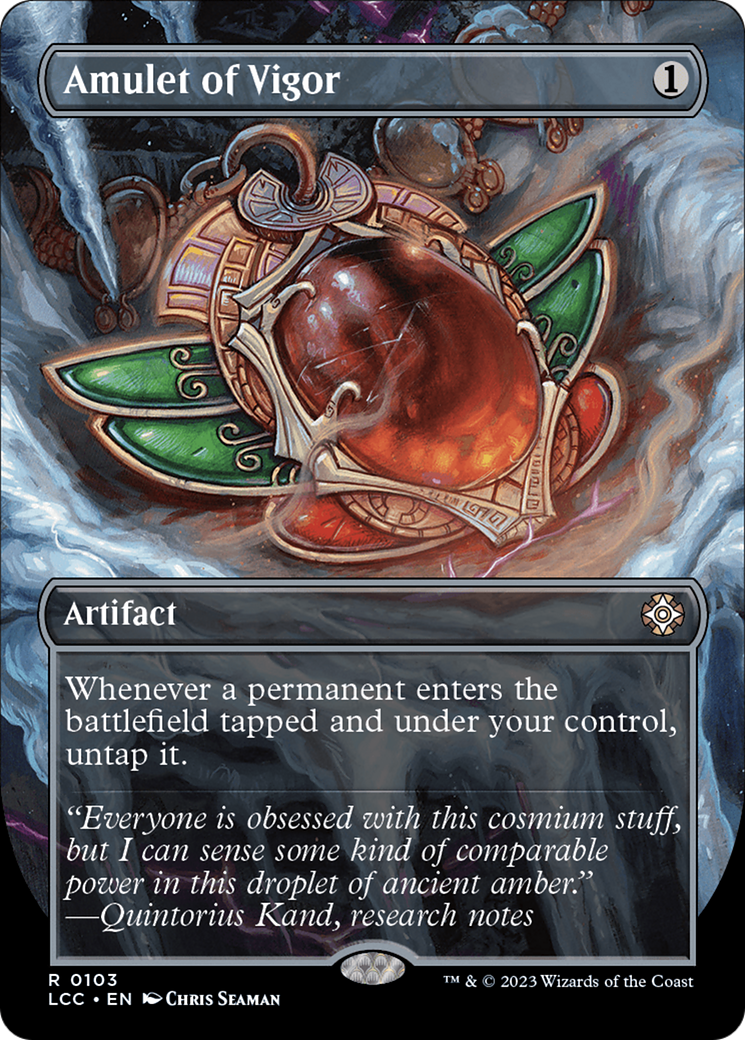 Amuleto de vigor (sin borde) [Commander de Las cavernas perdidas de Ixalan]
