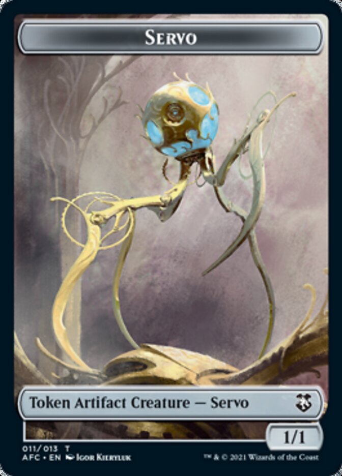 Servo // Jeton Trésor recto-verso [Dungeons & Dragons: Adventures in the Forgotten Realms Jetons Commander]