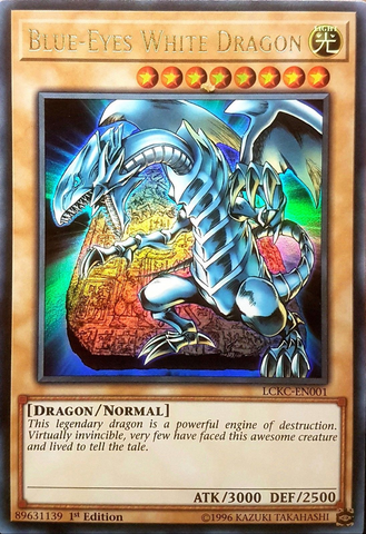 Dragon Blanc aux Yeux Bleus (Version 4) [LCKC-EN001] Ultra Rare