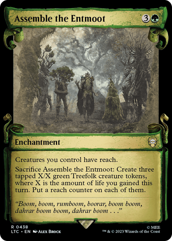 Rassemblez l'Entmoot [Le Seigneur des Anneaux : Contes de la Terre du Milieu Commander Showcase Scrolls]
