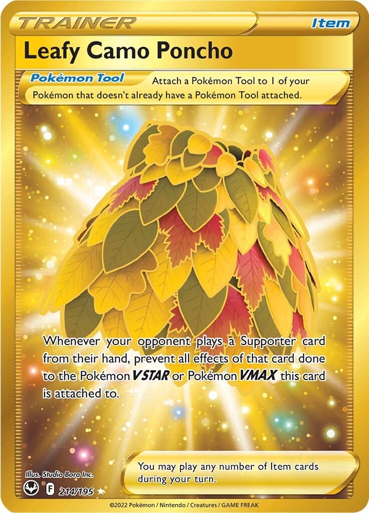 Poncho Camuflaje Hoja (214/195) [Espada y Escudo: Tempestad Plateada]