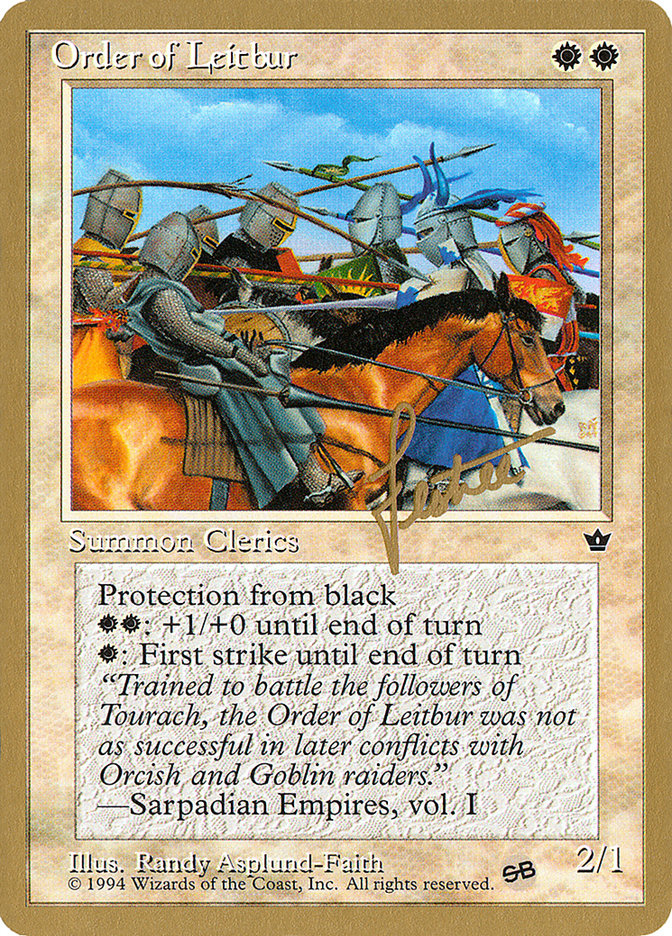 Ordre de Leitbur (Groupe) (Bertrand Lestree) (SB) [Pro Tour Collector Set]
