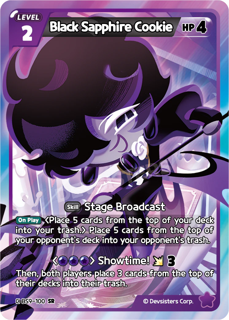 Image for Black Sapphire Cookie (BS9-100) (BS9) - CookieRun: Braverse TCG