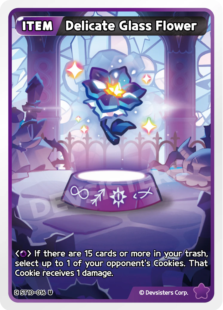 Image for Delicate Glass Flower (ST10-016) (ST10) - CookieRun: Braverse TCG