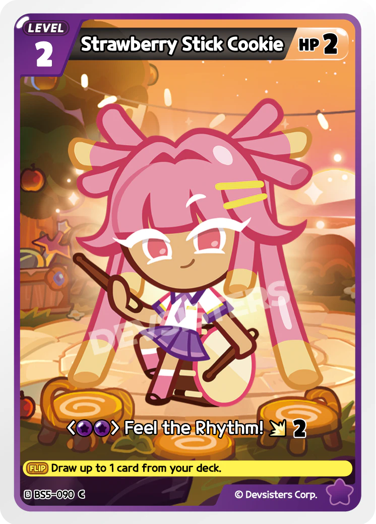 Image for Strawberry Stick Cookie (BS5-090) (BS5) - CookieRun: Braverse TCG