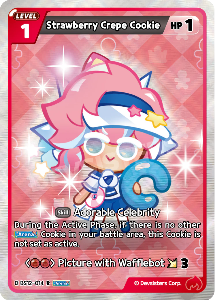 Image for Strawberry Crepe Cookie (BS12-014) (BS12) - CookieRun: Braverse TCG