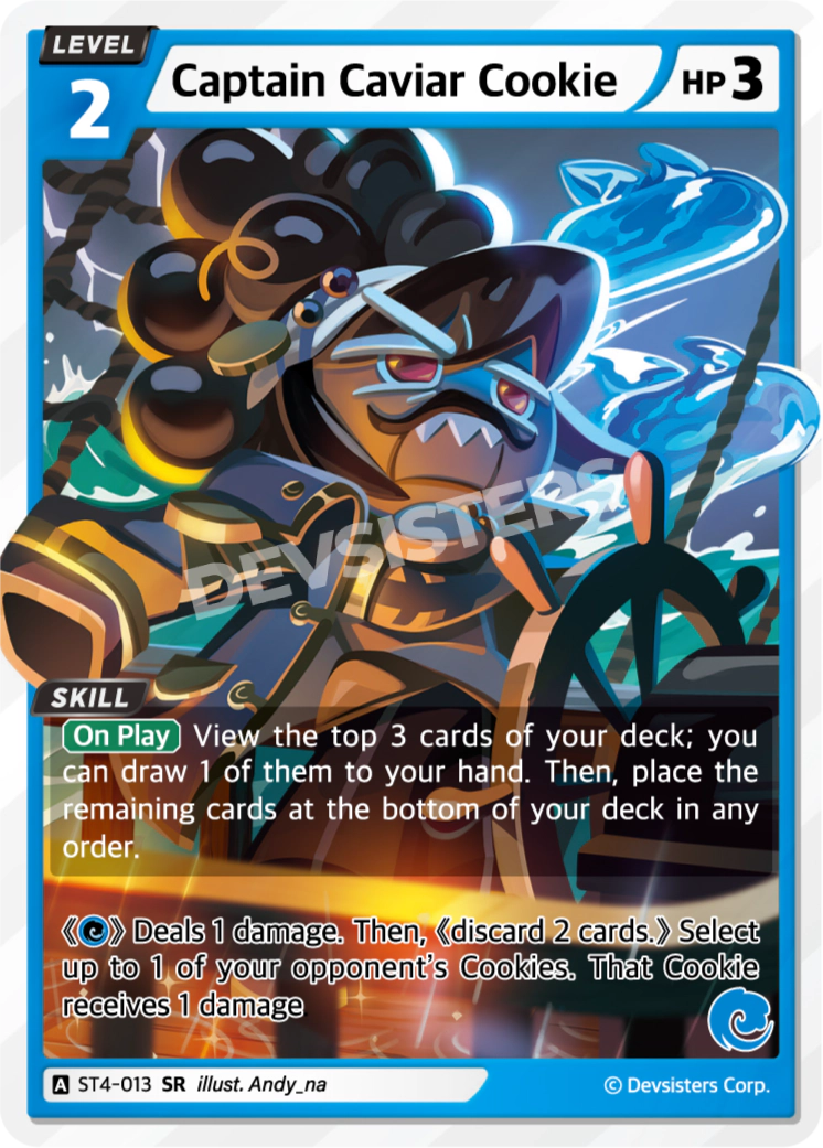 Image for Captain Caviar Cookie (ST4-013) (ST4) - CookieRun: Braverse TCG