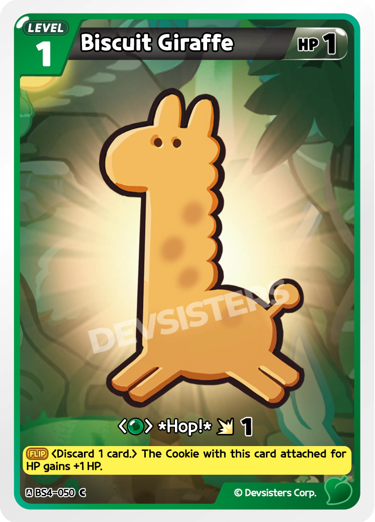 Image for Biscuit Giraffe (BS4-050) (BS4) - CookieRun: Braverse TCG
