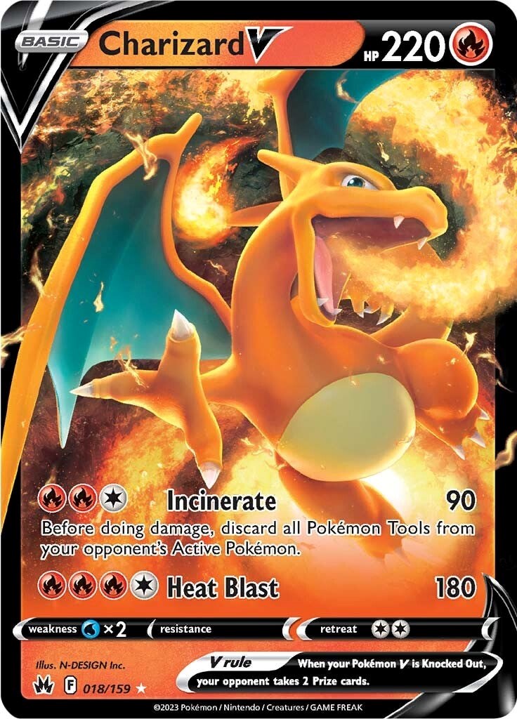 Charizard V (018/159) [Espada y Escudo: Cenit Supremo]