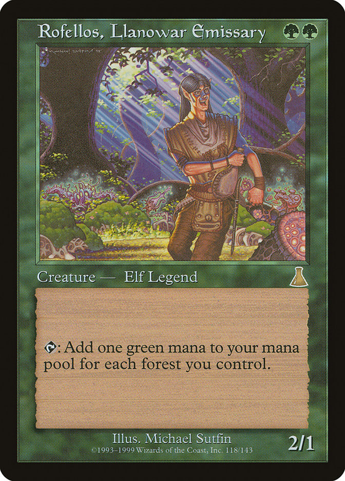 Rofellos, émissaire de Llanowar [Destinée d'Urza]
