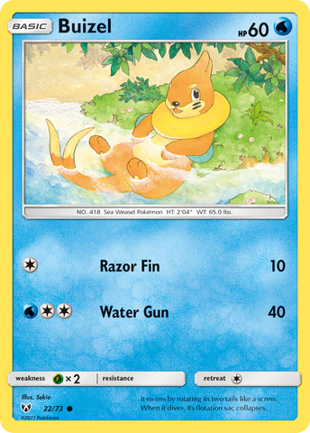 Buizel (22/73) [Soleil et Lune : Légendes Brillantes]