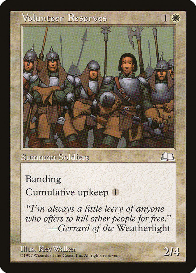 Réserves de volontaires [Weatherlight]