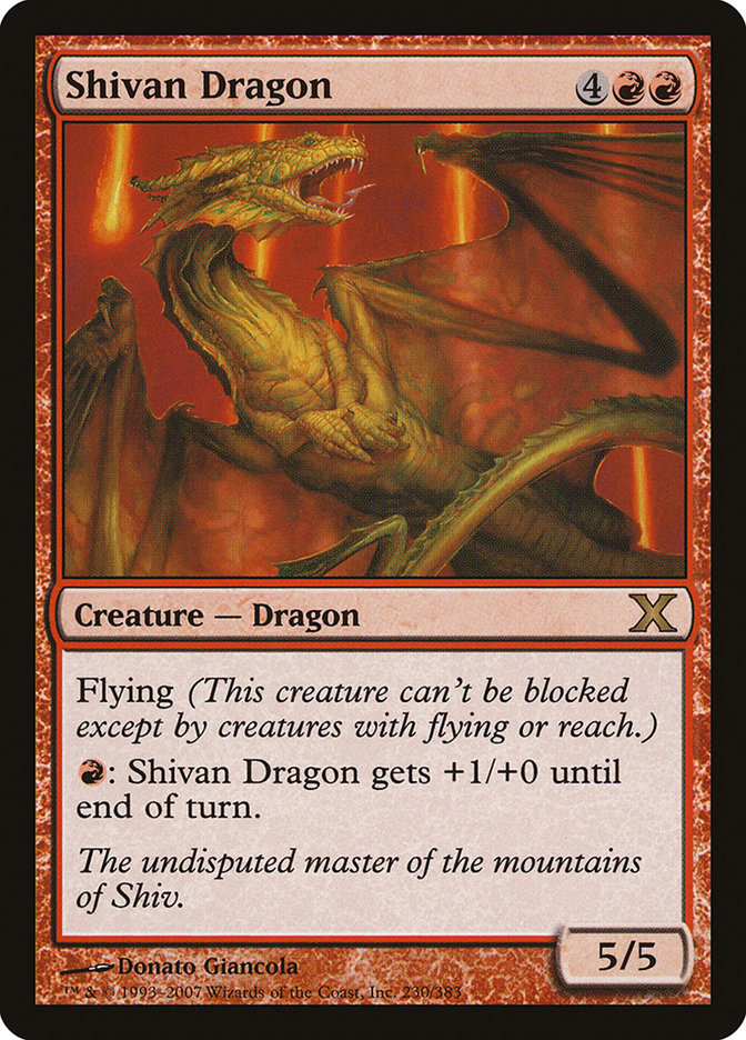 Dragon shivân [Dixième édition]