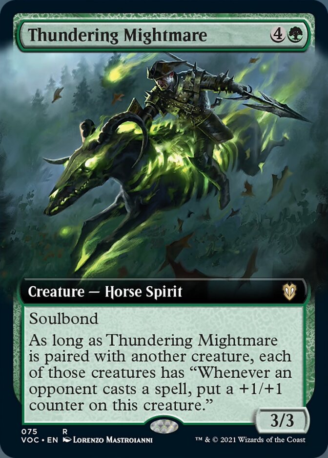 Jument cauchemardesque tonitruante (extended art) [Innistrad: Commander Chasse de minuit]