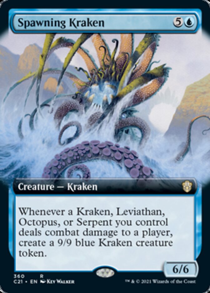 Kraken géniteur (Extended Art) [Commander 2021]