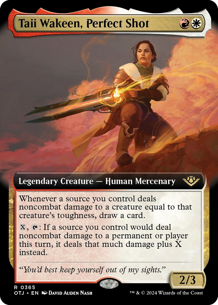 Taii Wakeen, Tir parfait (Extended Art) [Hors-la-loi de Croisetonnerre]