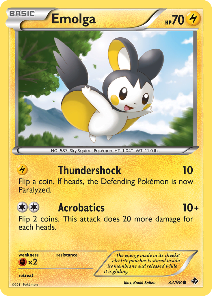 Emolga (32/98) [Noir & Blanc : Pouvoirs Émergents]