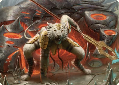 Carte illustrée Chasseresse de Lancehélia [Série artistique Commander Masters]
