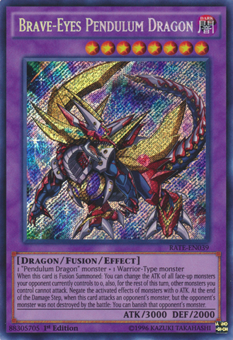 Dragón de Péndulo Ojos Valientes [RATE-EN039] Rara Secreta