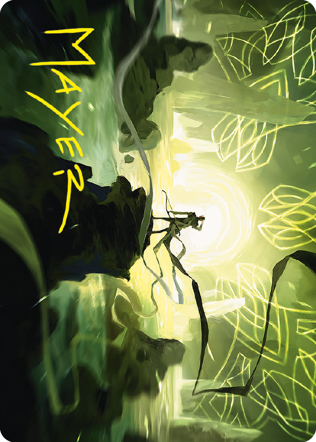 Legolas, Maître archer – Carte d'illustration (Signature estampillée or) [Le Seigneur des Anneaux : Contes de la Terre du Milieu - Série d'illustrations]