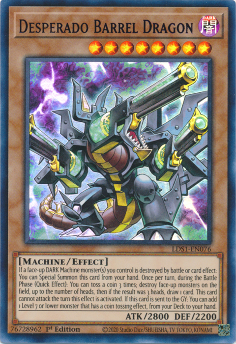 Dragon Canon Barillet Desperado (Bleu) [LDS1-EN076] Ultra Rare