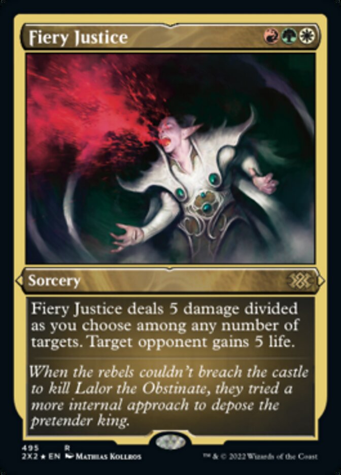 Justice enflammée (gravure à l'acide) [Double Masters 2022]