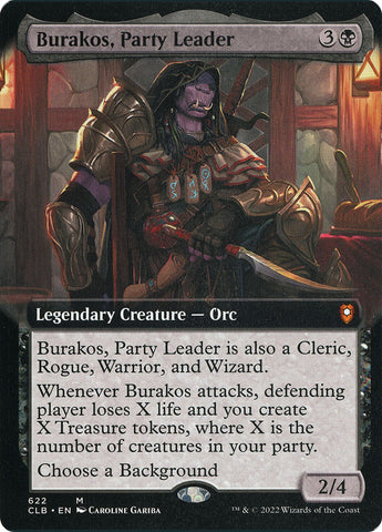 Burakos, Líder de la Fiesta (Arte Extendido) [Commander Legends: Battle for Baldur's Gate]
