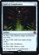 Bâton de la Complétion [Phyrexia : Tout sera un, cartes promos d'Avant-première]