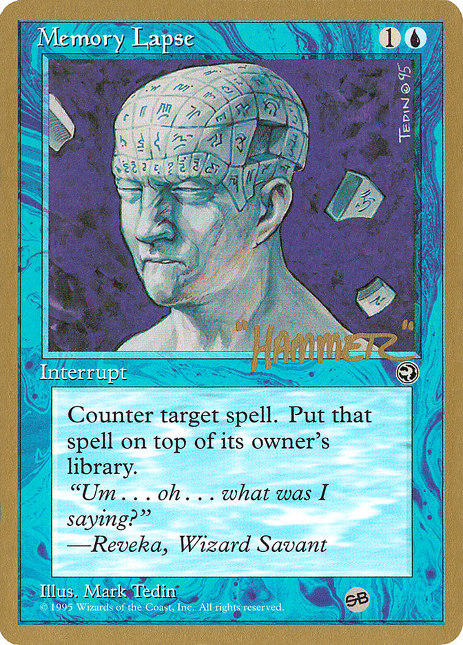 Lapsus mémoriel (Runes) (Shawn "Hammer" Regnier) (SB) [Pro Tour Collector Set]