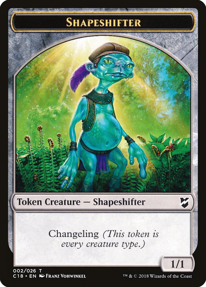 Zombi // Cambiaformas Ficha de Dos Caras [Commander 2018 Tokens]