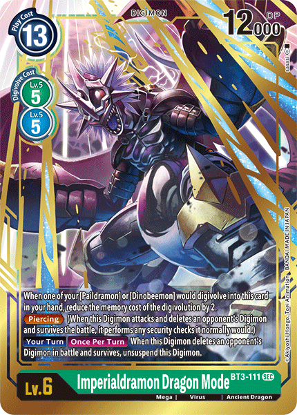 Imperialdramon Dragon Mode [BT3-111] [Lanzamiento de la Edición Especial de Mejora Ver.1.5]
