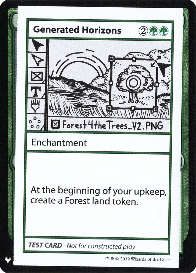 Horizons générés [Cartes de test de Mystère Booster]