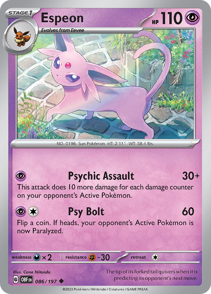 Espeon (086/197) [Escarlata y Púrpura: Llamas Obscuras]