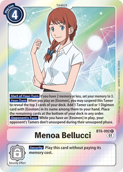 Menoa Bellucci [BT6-092] [Doble Diamante]