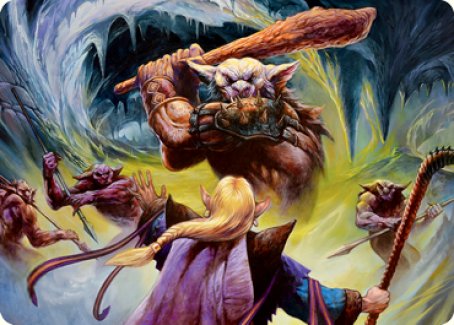 Repaire de l'Homme-lézard (module de donjon) carte artistique [Dungeons & Dragons : Adventures in the Forgotten Realms Art Series]