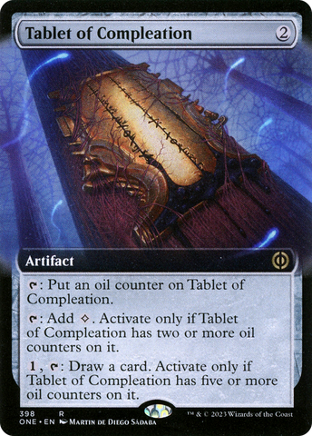 Tableta de Completación (Arte Extendido) [Phyrexia: All Will Be One]