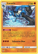 Lucario (71/147) (Exclusiva de Baraja Temática) [Sol y Luna: Sombras Ardientes]