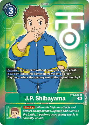 J.P. Shibayama [BT7-089] (Arte alternativo - Box Topper) [Next Adventure]
