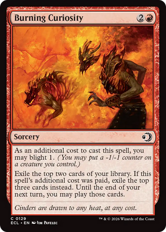 Curiosidad ardiente [Lorwyn Eclipsado]