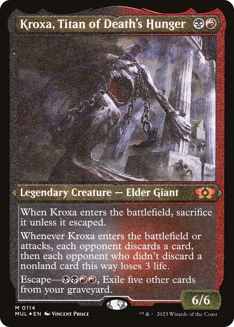 Kroxa, Titan de la Mort affamée (gravée à l'acide) [Légendes du Multivers]