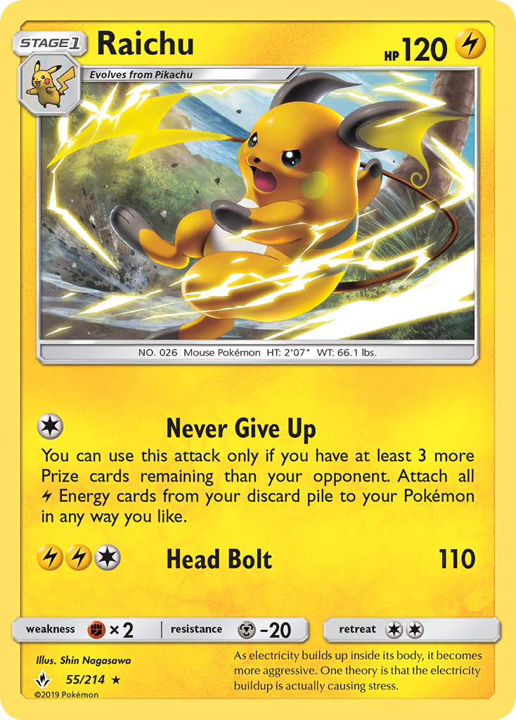 Raichu (55/214) [Sol y Luna: Lazos Indomables]