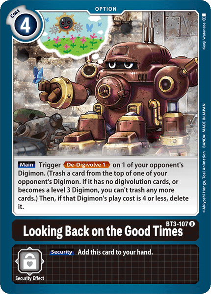 Recordando los buenos tiempos [BT3-107] [Lanzamiento Special Booster Ver.1.0]