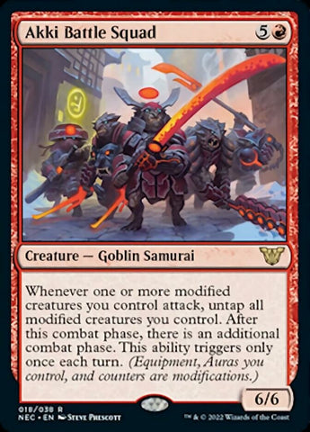 Escuadrón de combate Akki [Commander de Kamigawa: Dinastía Neon]