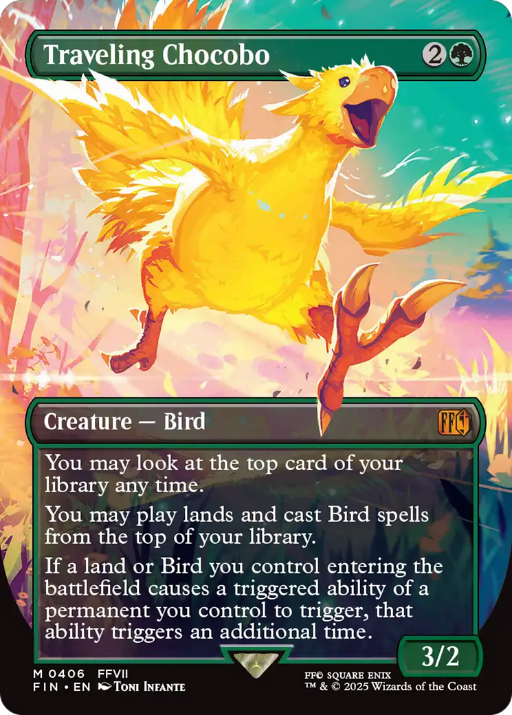 Chocobo voyageur (sans bordure) [FINAL FANTASY]